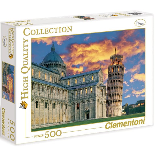 Clementoni, puzzle, Krzywa Wieża w Pizie, 500 el. Clementoni