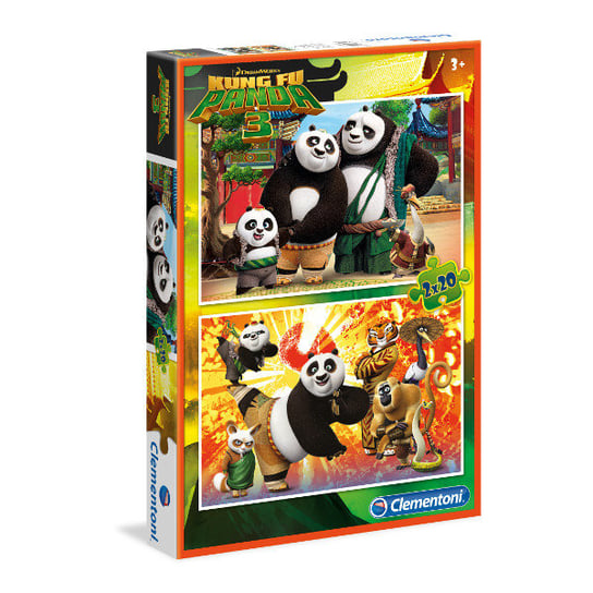 Clementoni, puzzle, Kung Fu Panda, 2x20 el. Clementoni