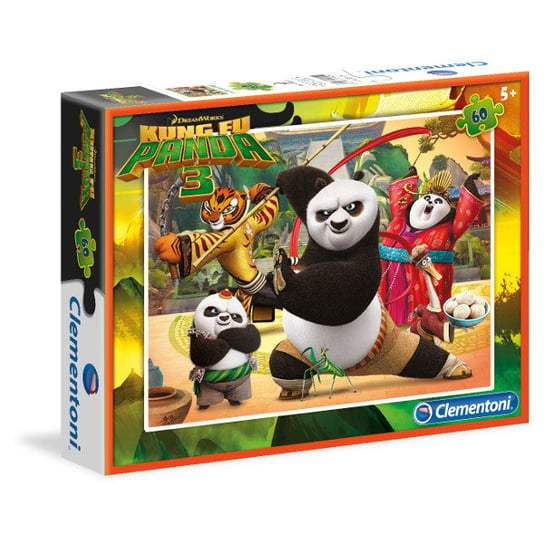Clementoni, puzzle, Kung Fu Panda, 60 el. Clementoni