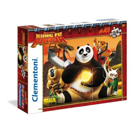 Clementoni, puzzle, Kung Fu Panda maxi, 24 el. Clementoni