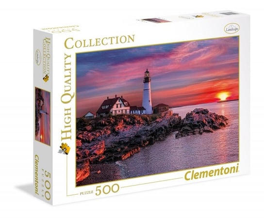 Clementoni, puzzle, Latarnia w Portland, 500 el. Clementoni