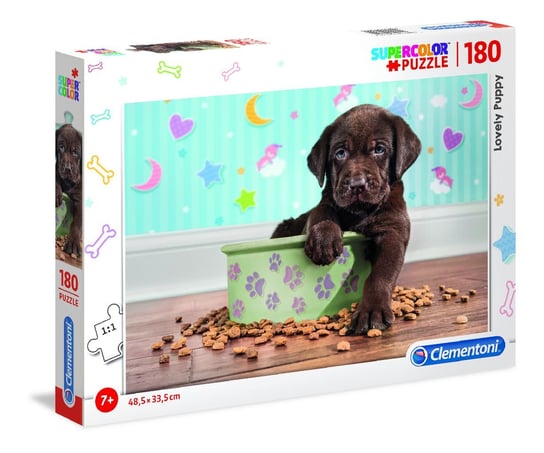 Clementoni, puzzle, Lovely Puppy, 180 el. Clementoni