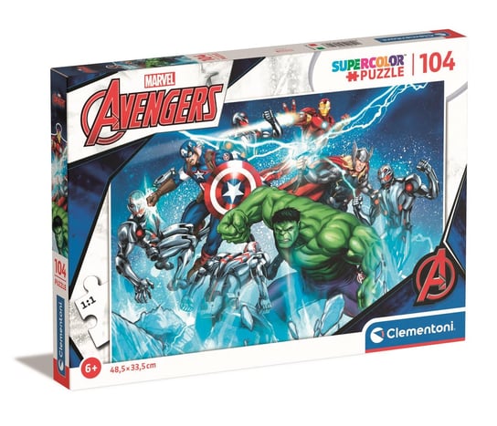 Clementoni, puzzle, Marvel, Avengers, 104 el. Clementoni