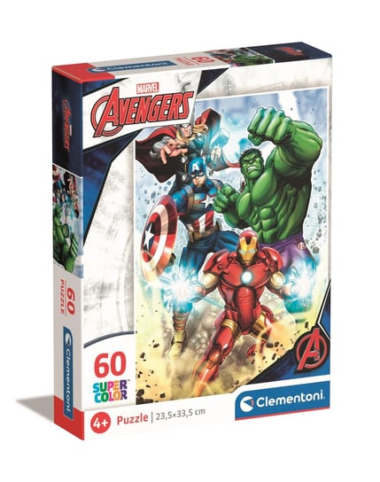 Clementoni, puzzle, Marvel, Avengers, 60 el. Clementoni