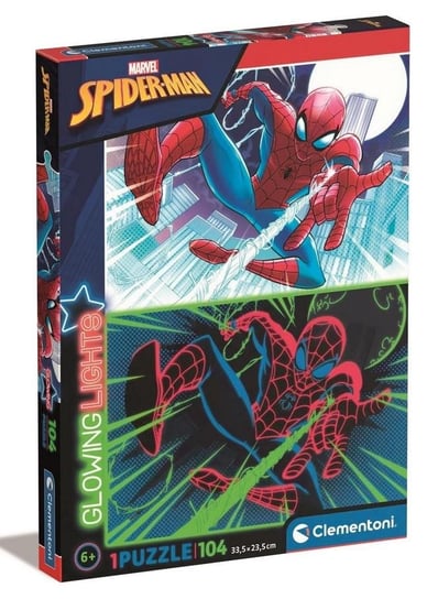 Clementoni, puzzle, Marvel, Glowing Spider-man, 104 el. Clementoni