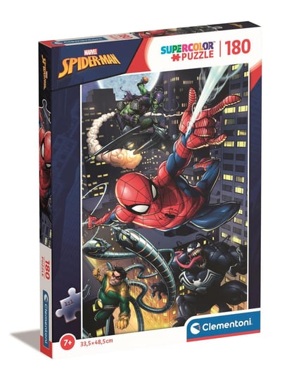 Clementoni, puzzle, Marvel Spider - Man Super Kolor 29782, 180 el. Clementoni