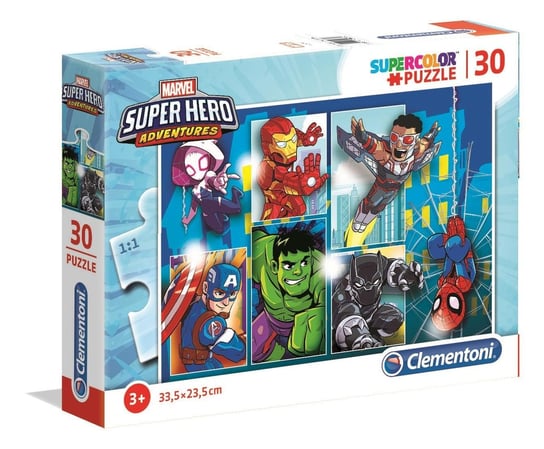 Clementoni, puzzle, Marvel, Super Hero Adventures, 30 el. Clementoni