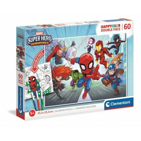 Clementoni, puzzle, Marvel, Superhero, 60 el. Clementoni