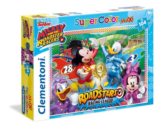Clementoni, puzzle, Mickey and the Roadster Racers, 104 el. Clementoni