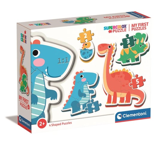 Clementoni, puzzle, Moje Pierwsze Clementoni, puzzle, Dinozaury, 2/3/4/5 el. Clementoni