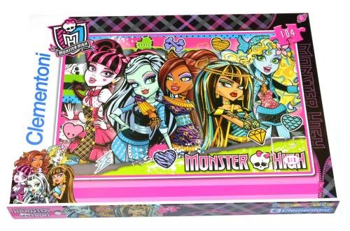 Clementoni, puzzle, Monster High, Freakishly Fabulous, 104 el. Clementoni
