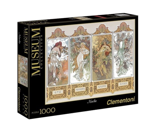 Clementoni, puzzle, Museum Collection, Mucha The Four Seasons, 1000 el. Clementoni