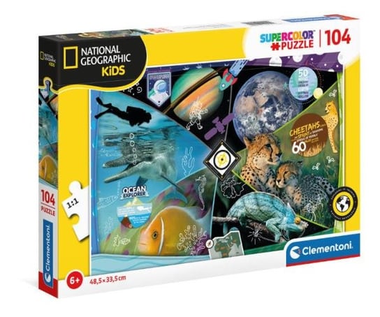 Clementoni, puzzle, National Geographic Kids Ocean Explorer, 25715, 104 el. Clementoni