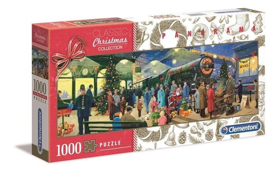 Clementoni, puzzle, panorama Classic Christmas Collection, 1000 el. Clementoni