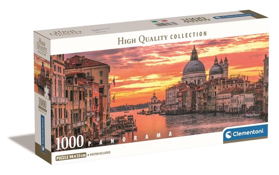 Clementoni, Puzzle, Panorama Compact Box, The Grand Canal - Venice, 1000 el. Clementoni