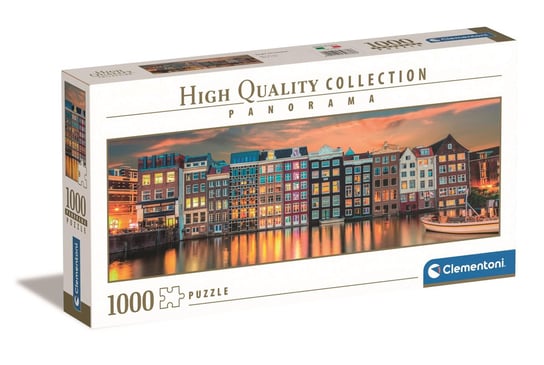 Clementoni, Puzzle, Panorama High Quality, Bright Amsterdam, 1000 el. Clementoni