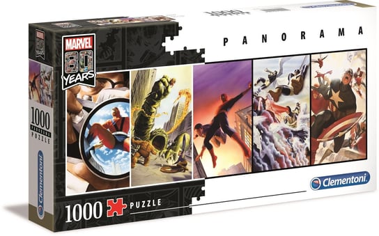 Clementoni, puzzle, Panorama Marvel, 1000 el. Clementoni