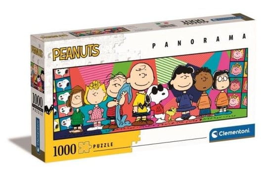 Clementoni, Puzzle Panoramiczne Peanuts, 1000 el. Clementoni