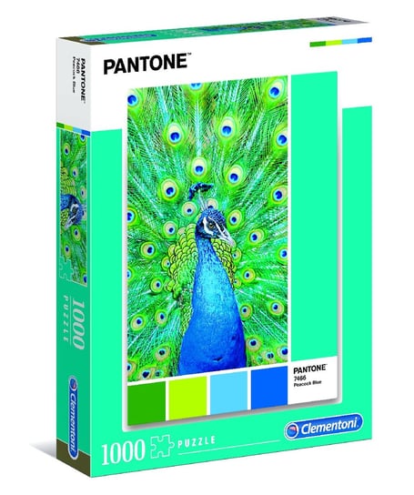 Clementoni, puzzle, Peacock Blue, 1000 el. Clementoni