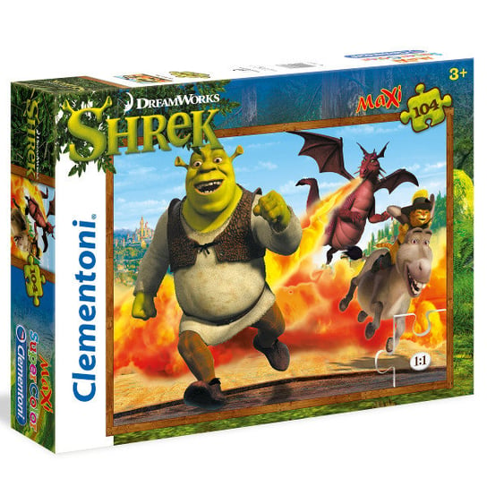 Clementoni, puzzle, Shrek maxi, 104 el. Clementoni