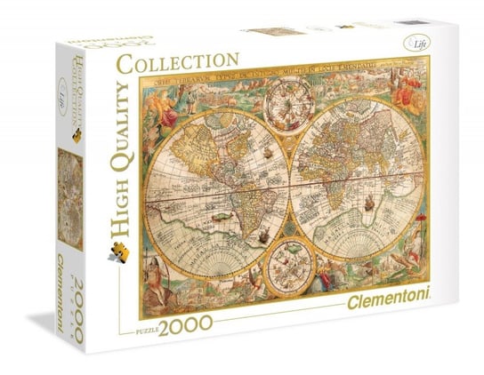 Clementoni, puzzle, Starożytna mapa, 2000 el. Clementoni