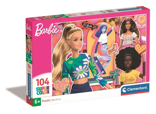 Clementoni, Puzzle, Super Kolor, Barbie, 104 el. Clementoni
