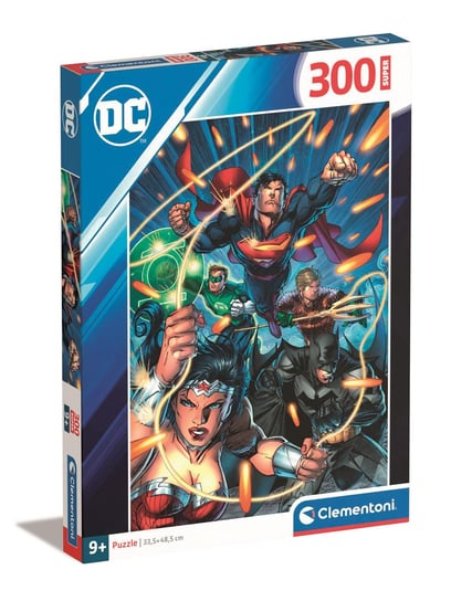 Clementoni, Puzzle, Super Kolor, Dc Comics Justice League, Super 300 el. Clementoni