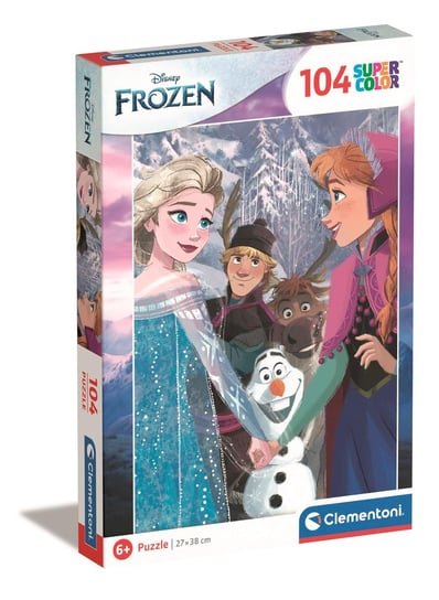 Clementoni, Puzzle Super Kolor Disney Frozen 25742, 104 el. Clementoni