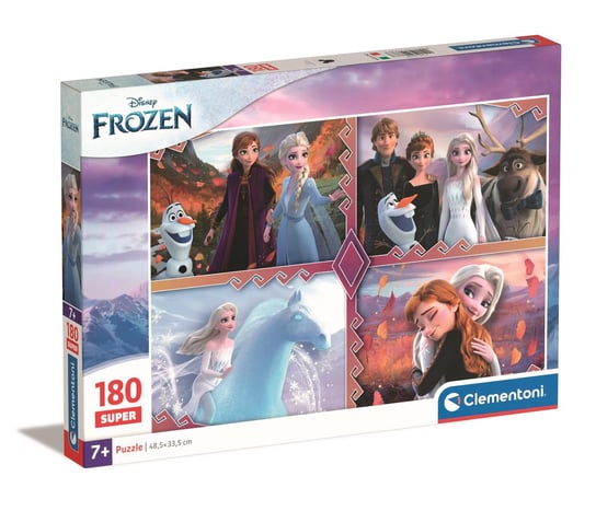 Clementoni, Puzzle, Super Kolor, Frozen, Super 180 el. Clementoni
