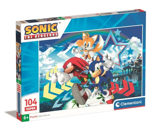 Clementoni, puzzle, Super Kolor Sonic, 27267, 104 el. Clementoni