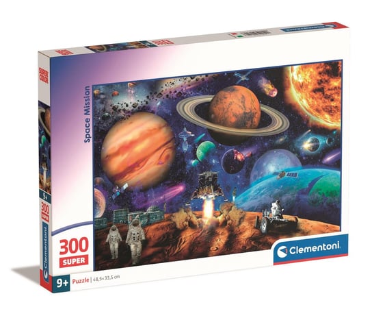 Clementoni, Puzzle, Super Kolor, Space Mission, Super 300 el. Clementoni