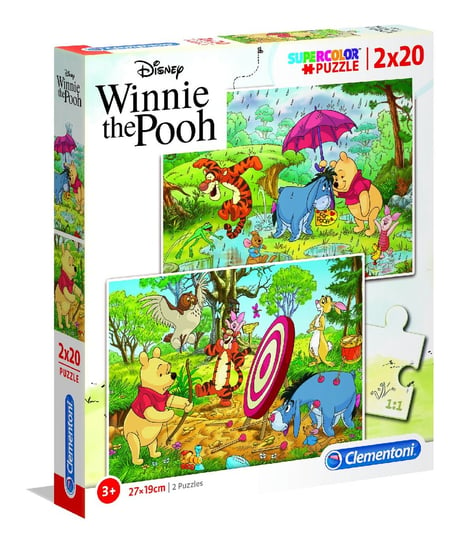 Clementoni, puzzle, Super Kolor. Winnie The Pooh, 2x20 el. Clementoni