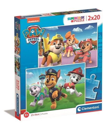Clementoni, Puzzle Super Paw Patrol 24800, 2x20 el. Clementoni