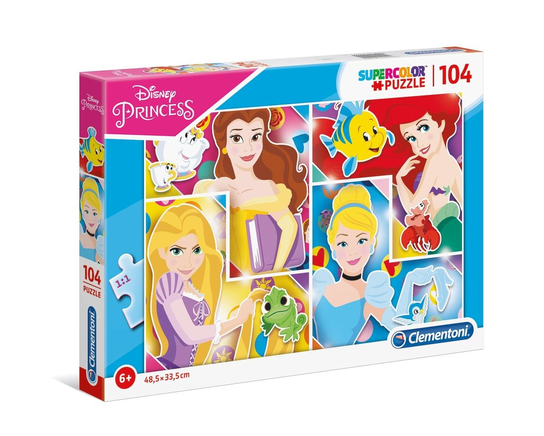 Clementoni, puzzle, Supercolor Disney Princess, 104 el. - Clementoni ...