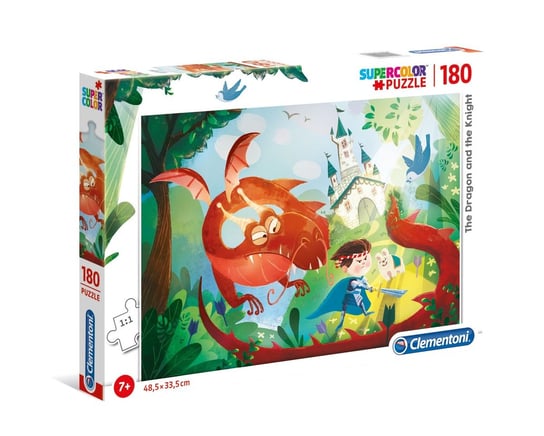 Clementoni, puzzle, The Dragon and the Knight, 180 el. Clementoni