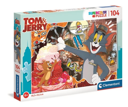 Clementoni, puzzle, Tom Jerry, 104 el. Clementoni
