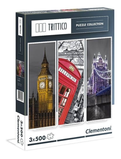 Clementoni, puzzle, Trittico London, 3x500 el. Clementoni