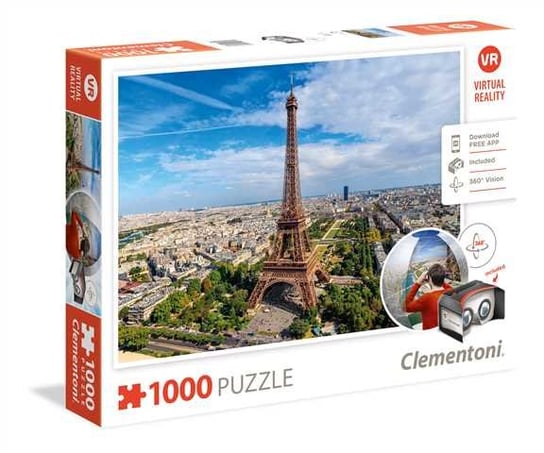 Clementoni, puzzle, Virtual Reality, Paris, 1000 el. Clementoni