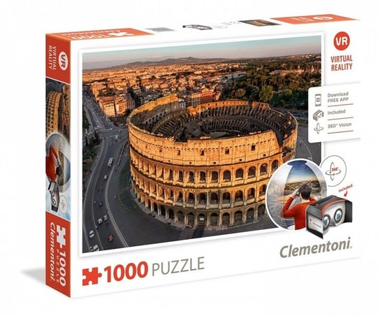 Clementoni, puzzle, Virtual Reality - Rzym, 1000 el. Clementoni