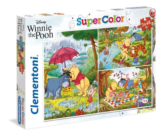 Clementoni, puzzle, Winnie The Pooh 3w1, 3x48 el. Clementoni