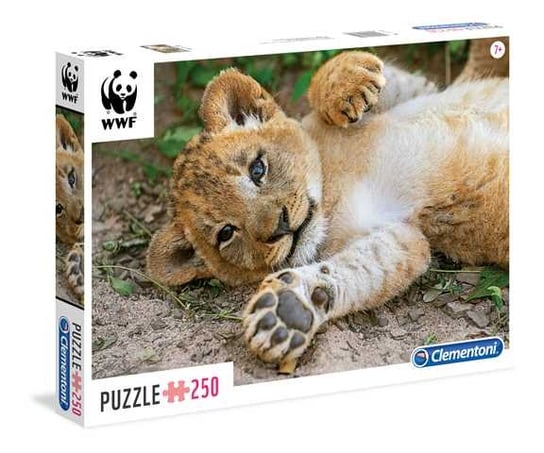 Clementoni, puzzle, WWF Clementoni, puzzle, Lion, 250 el. Clementoni