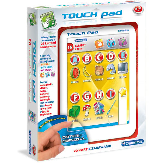 Clementoni, Touch Pad, zabawka edukacyjna Clementoni