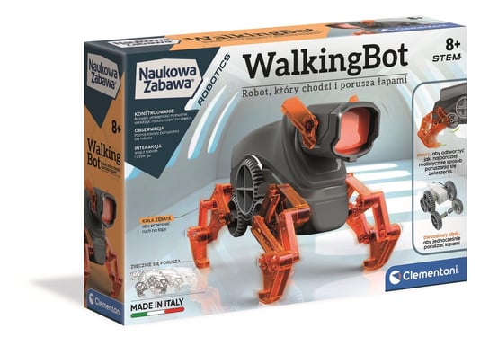 Clementoni, Walking Bot, zestaw chodzący robot, 50059 Clementoni