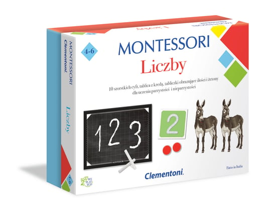 Clementoni, zabawka edukacyjna Montessori: cyferki, 50096 Clementoni