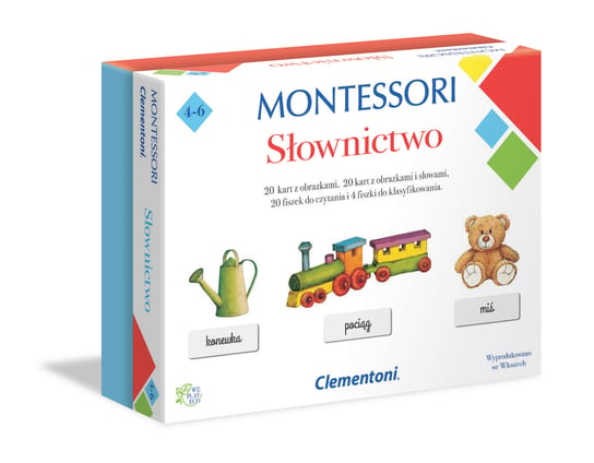 Clementoni, zabawka edukacyjna Montessori: słownictwo, 50077 Clementoni