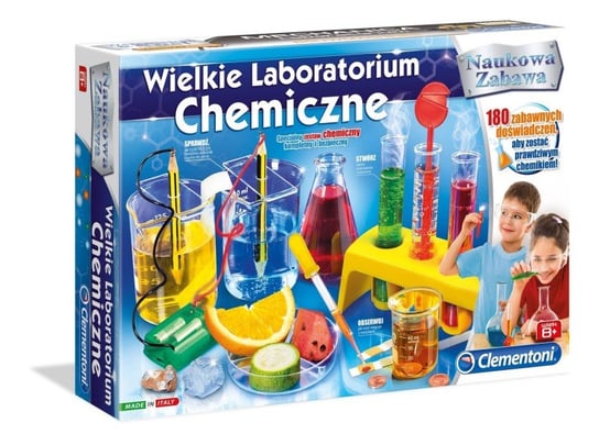 Clementoni, zabawka edukacyjna Wielkie laboratorium chemiczne Clementoni
