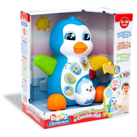 Clementoni, zabawka interaktywna Mama pingwin i jej synek Clementoni