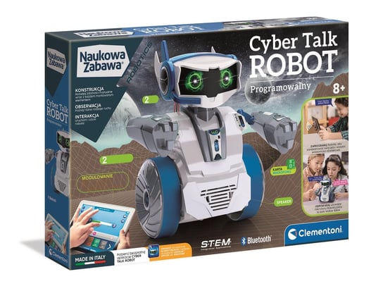Clementoni, zabawka interaktywna Mówiący cyber robot, 50122 Clementoni