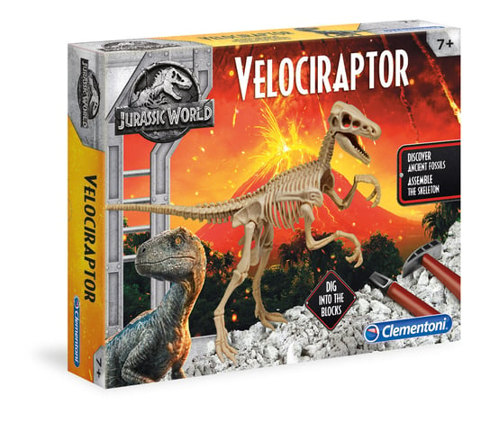 Clementoni, zabawka naukowa Wykopaliska Skamieniałości Velociraptor Clementoni