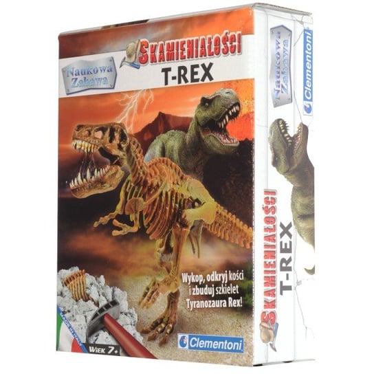 Clementoni, zestaw edukacyjny Skamieniałości: T-Rex Clementoni
